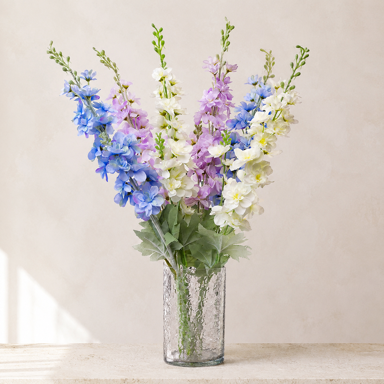 Flocked Delphinium & Hyacinth Artificial Floral Stems | Faux Silk Greens for Wedding & Home Decor 58921f4b97bb4f06b704b4b2010f2b35