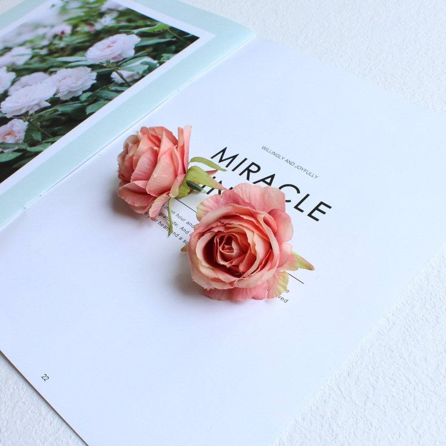 High-End Silk Rose Flower Heads | Loose Real-Touch Artificial Rose Blooms for DIY Corsages, Wedding Decor & Clothing Accessories O1CN016dYB1226NIOS1BVKj 2841497649 0 Cib