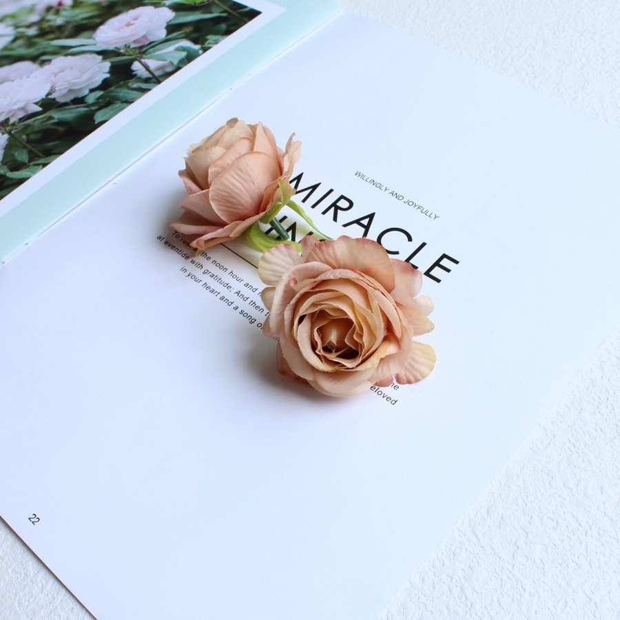 High-End Silk Rose Flower Heads | Loose Real-Touch Artificial Rose Blooms for DIY Corsages, Wedding Decor & Clothing Accessories O1CN01792l1326NIOT7seie 2841497649 0 Cib