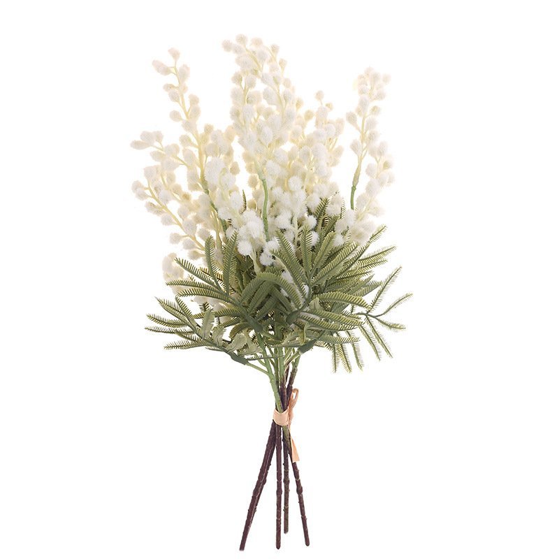 Long-Branch Flocked Yellow Acacia (Mimosa) Floral Spray | Factory-Direct Artificial Yellow Edamame Fruit Branch for Table & Home Decor O1CN01E0cEi61pzRrPMCwEo 3354485431 0 Cib
