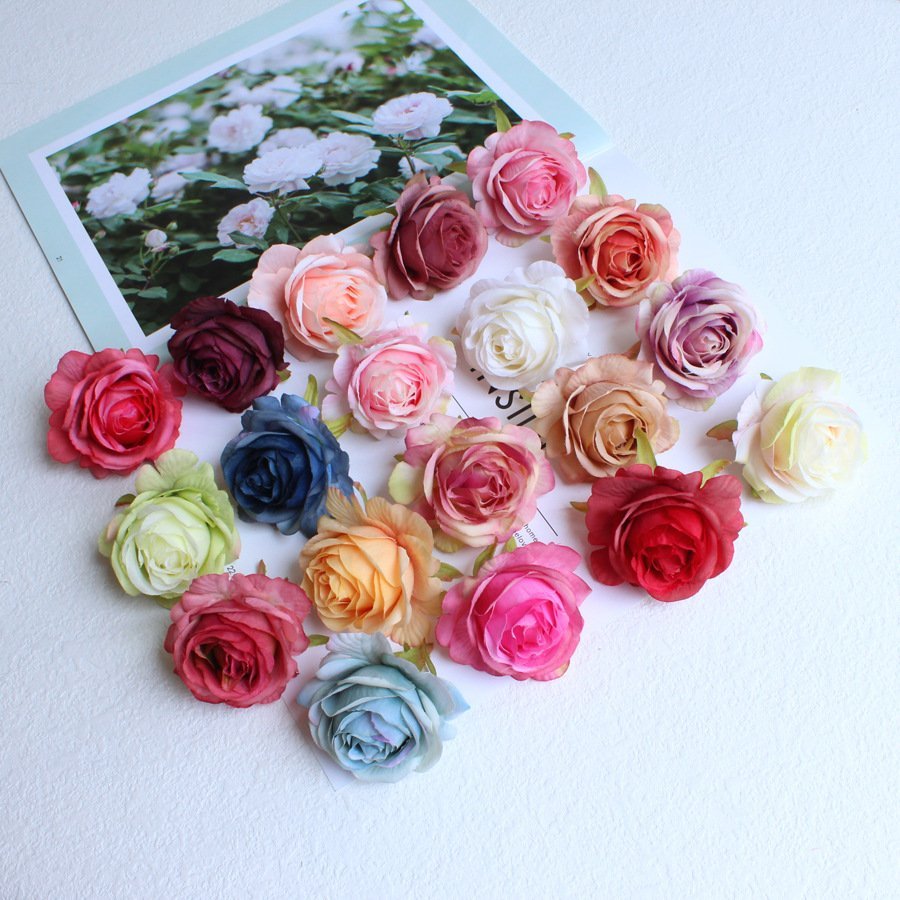 High-End Silk Rose Flower Heads | Loose Real-Touch Artificial Rose Blooms for DIY Corsages, Wedding Decor & Clothing Accessories O1CN01P13cF326NIOUqKe0E 2841497649 0 Cib