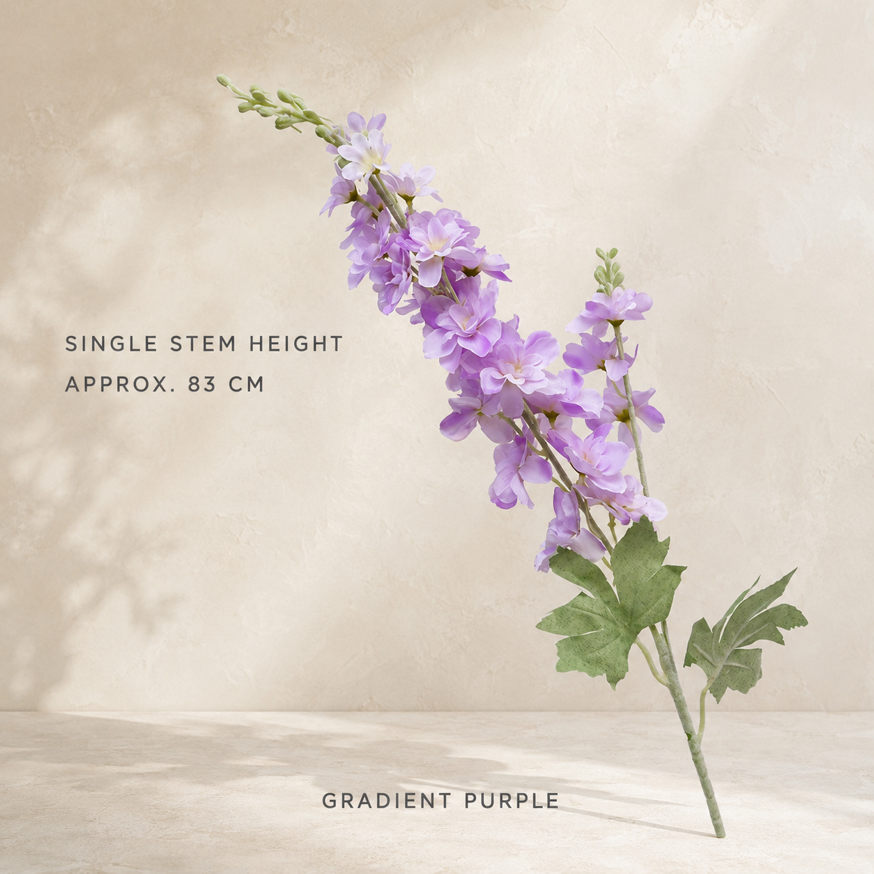 Flocked Delphinium & Hyacinth Artificial Floral Stems | Faux Silk Greens for Wedding & Home Decor Bf62fad10c604f769d1fb4b2010f4629